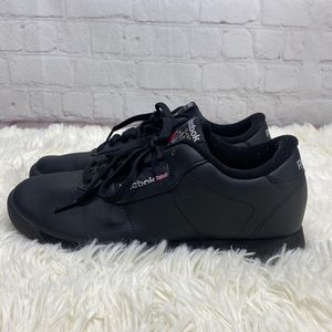 reebok princess womens shoes size 7.5 black classic